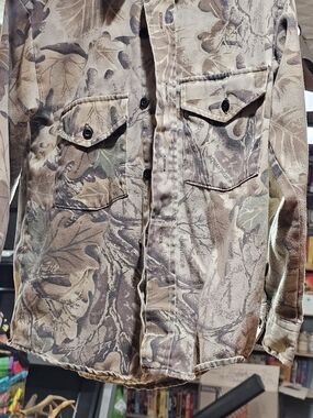 RedHead Advantage Boys Long Sleeve Camouflage Tee - Brown & Green Size Medium